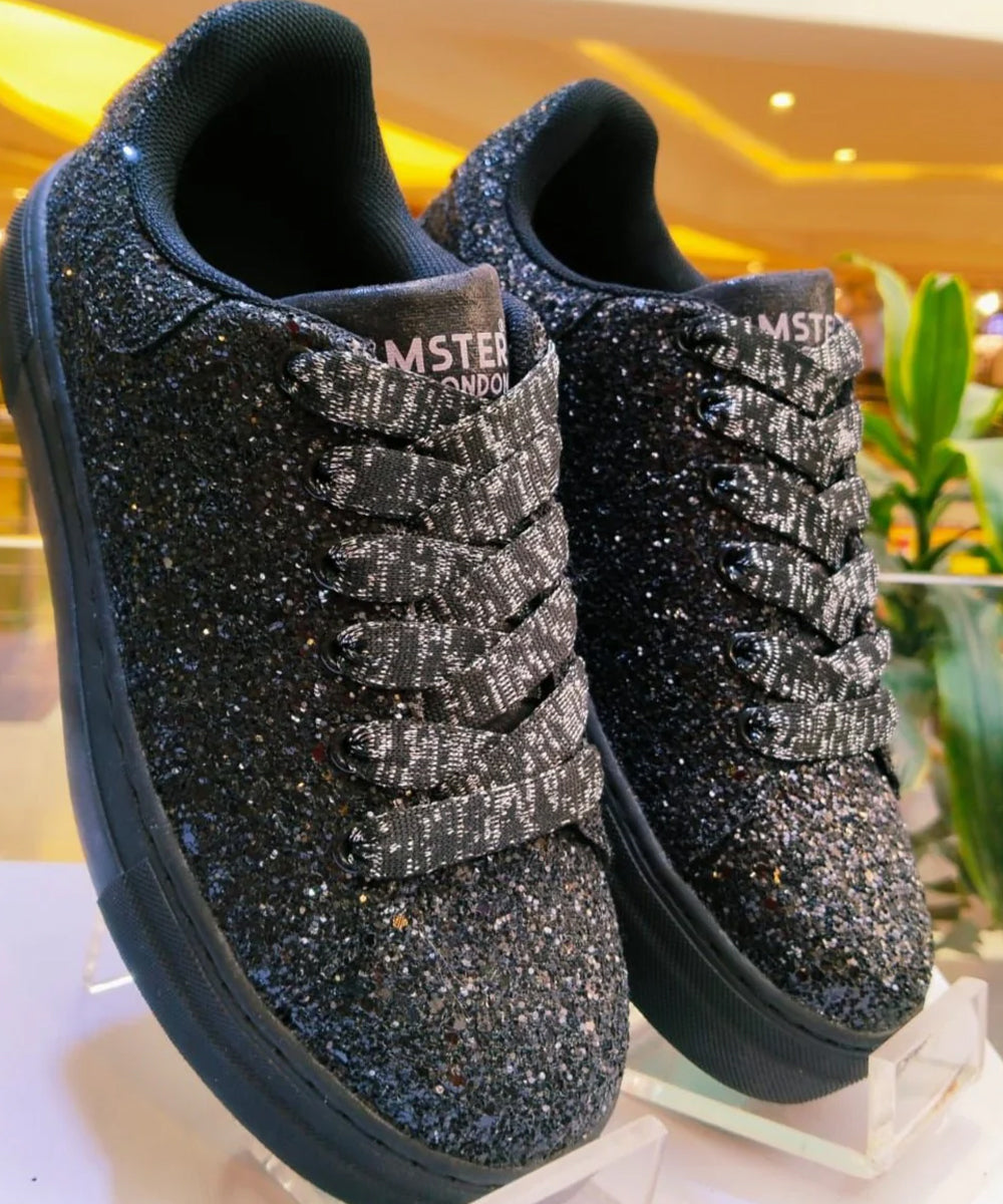 Hamster London Mousehole Glitter Party Sneakers