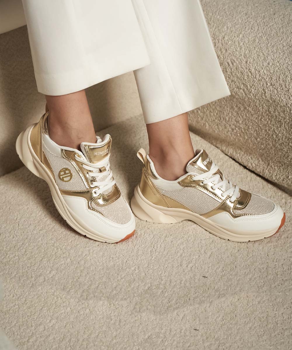 Hamster London Signature Gold Sneakers