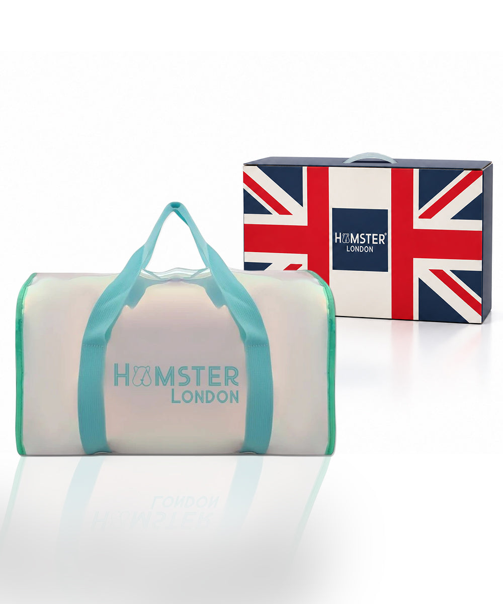 Hamster London Shiny Classic Duffle Bag Aqua Large