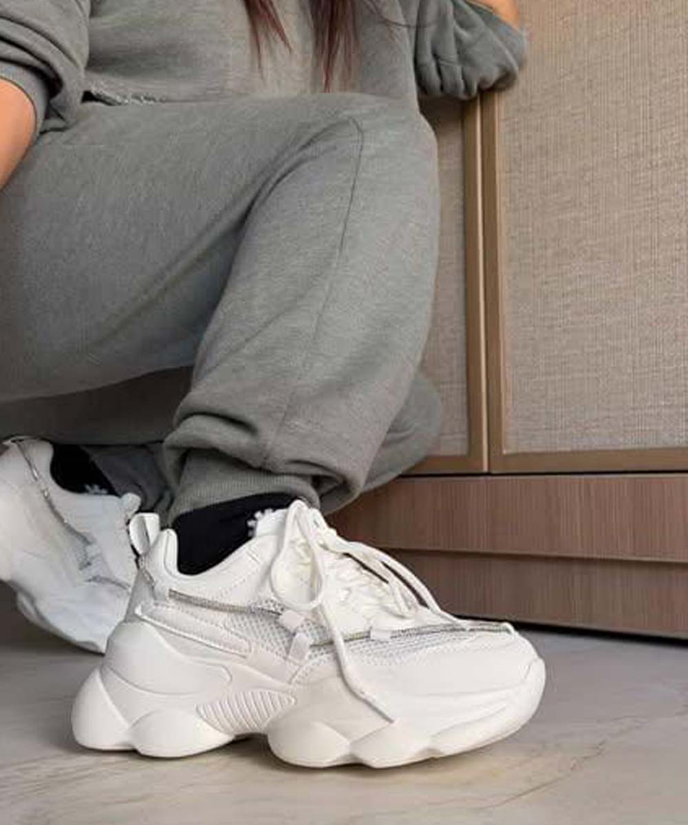 Hamster London Mousehole All White Party Sneakers
