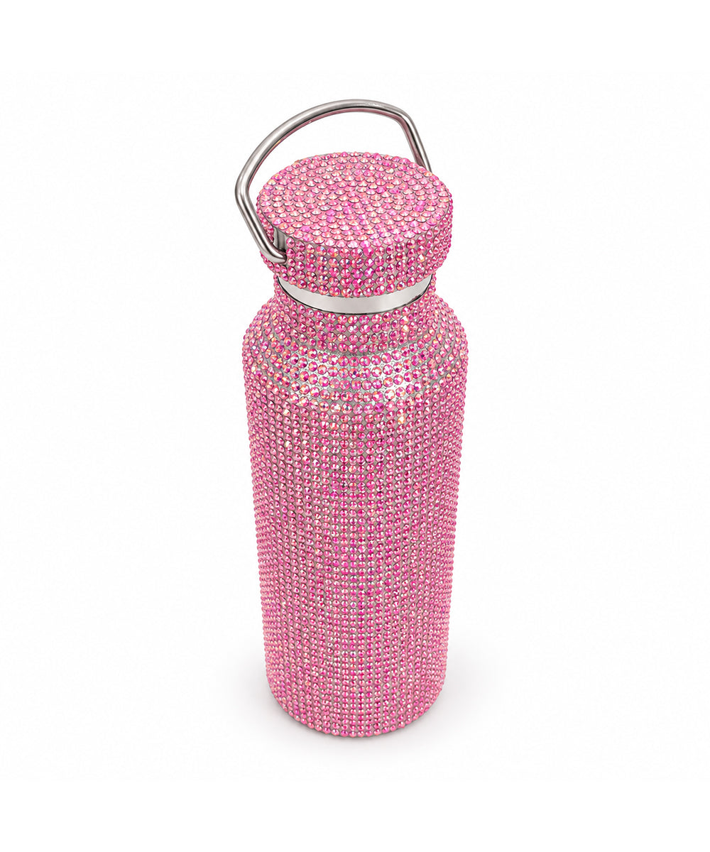 Hamster London Crystal Gem Shiny Duffle Orange & Bottle Hot Pink Set Of 2