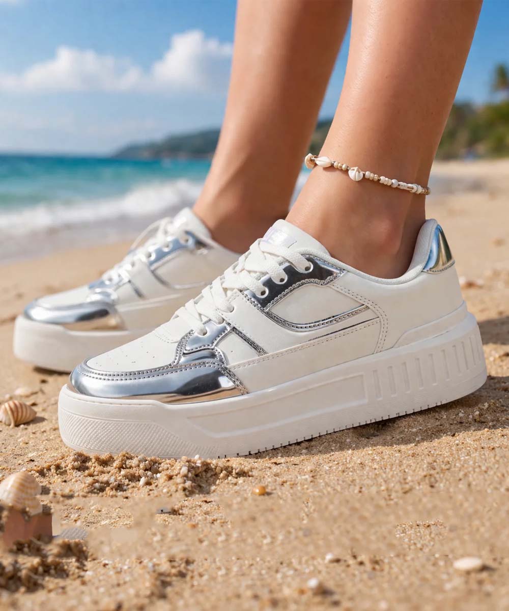 Hamster London Haven Silver Party Sneakers