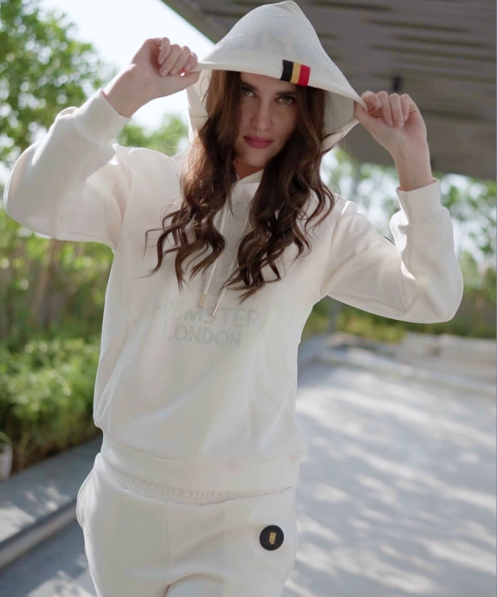 Hamster London Kolo Hoodie & Lower Co-ord Set – White