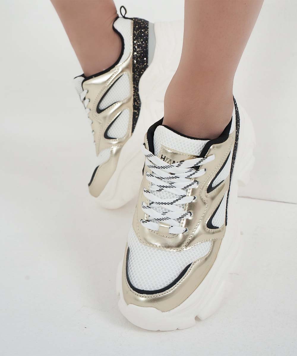 Hamster London Performer Gold Sneakers