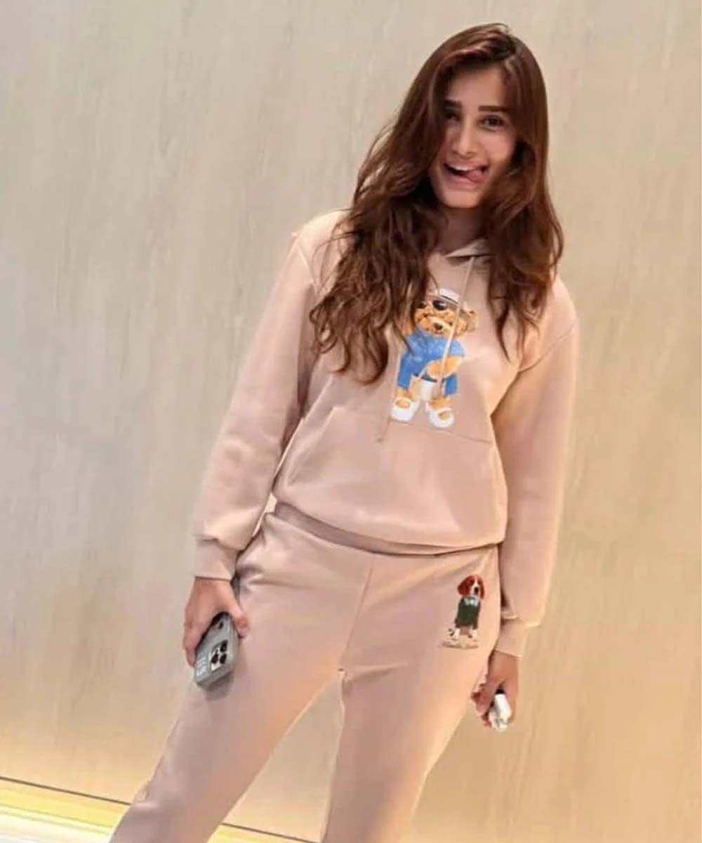 Hamster London Ted H Holiday Beige Hoodie & Lower Cord Set