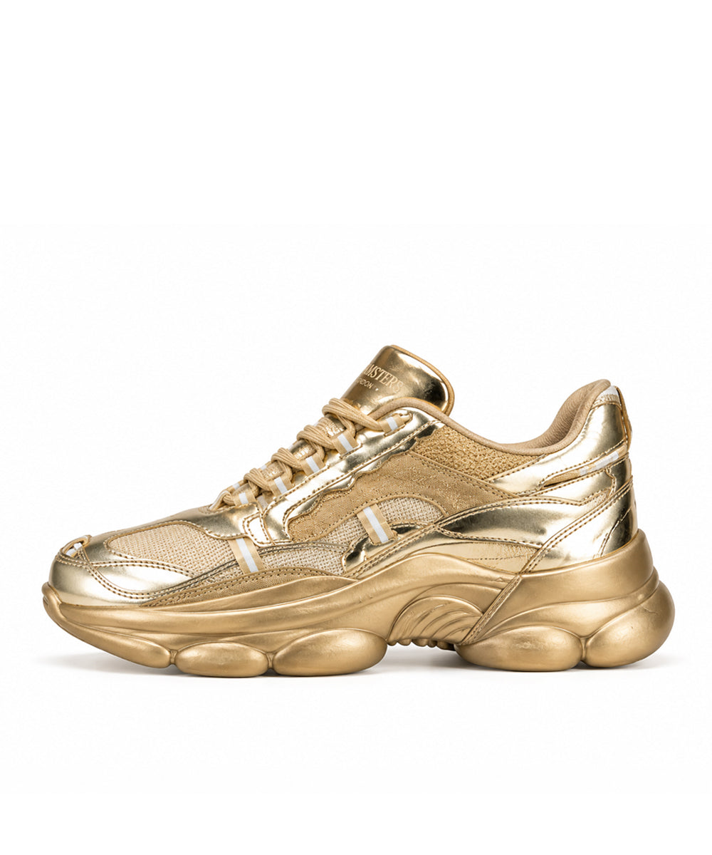 Hamster London Mousehole Gold Party Sneakers