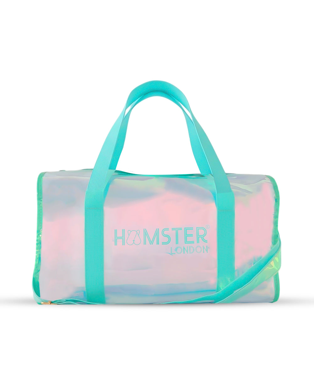 Hamster London Shiny Classic Duffle Bag Aqua Large