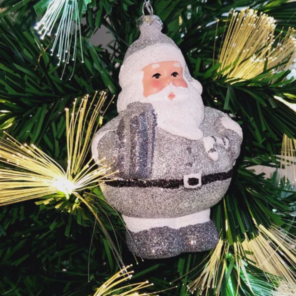 Hamster London Holy Hanging Santa White