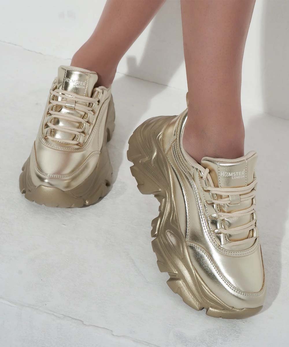 Hamster London Ultimate Golden Sneakers