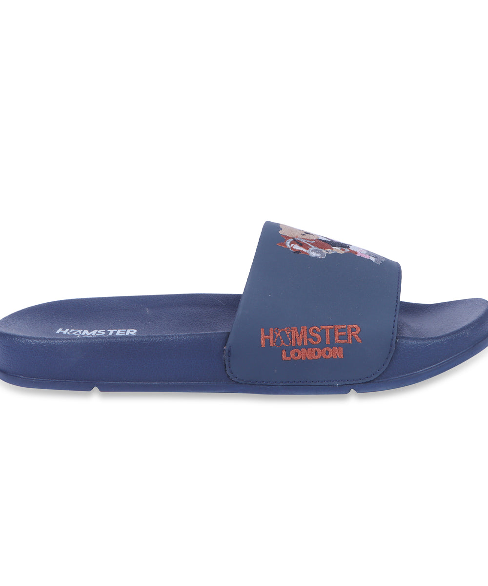 Hamster London Ted H Equestrian Slides Blue
