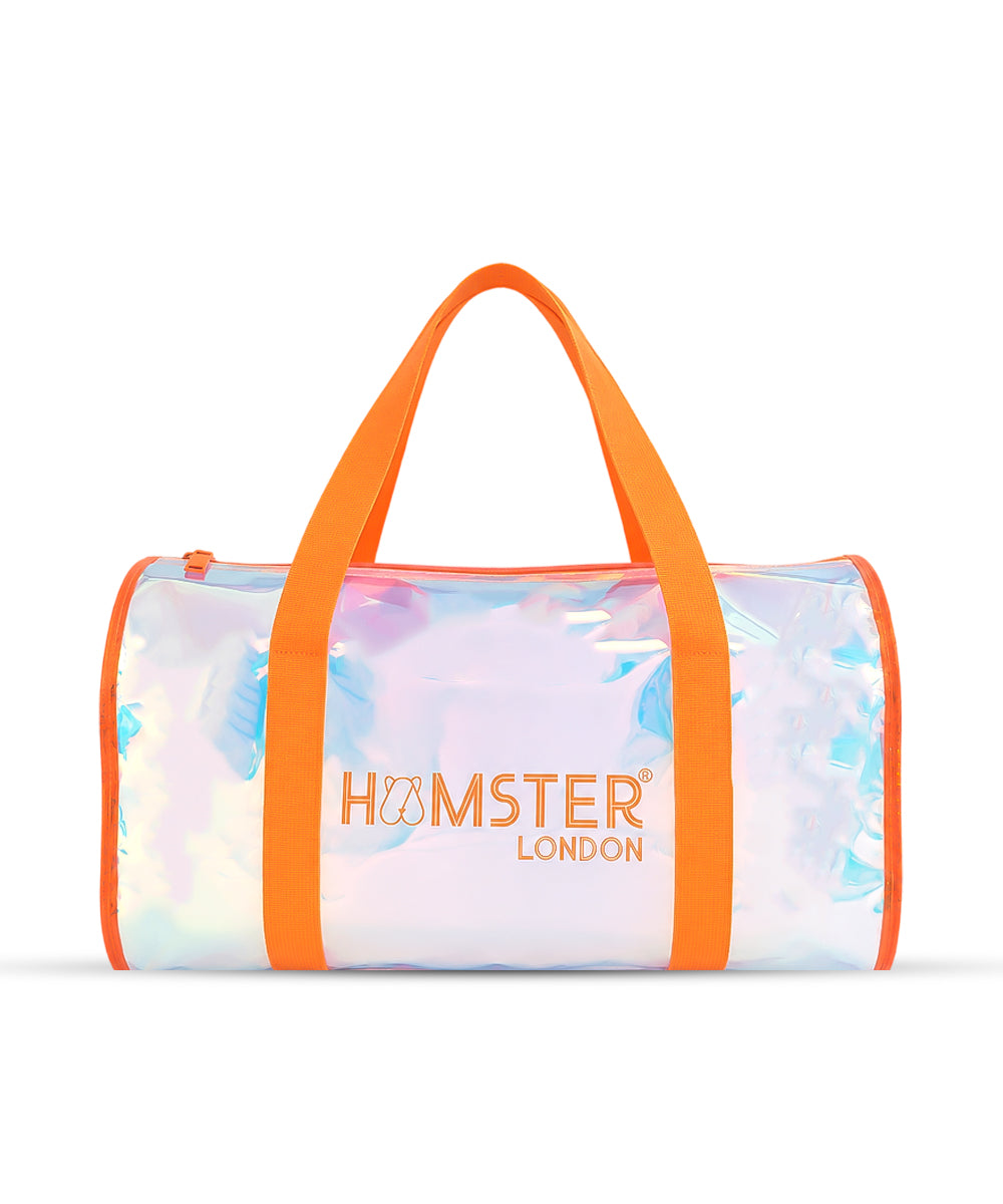 Hamster London Shiny Classic Duffle Bag Orange Large