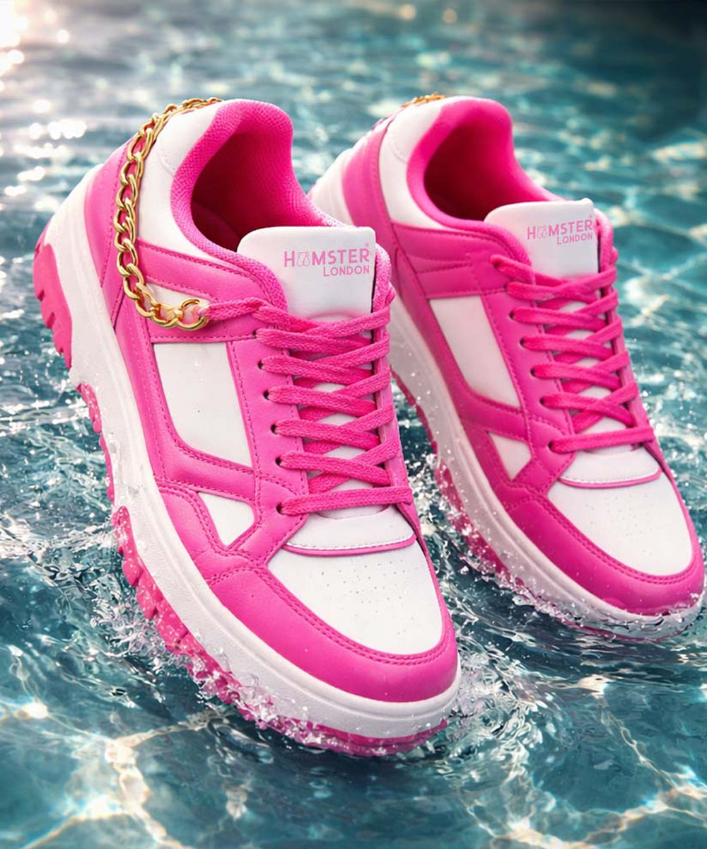 Hamster London Haven Pink Party Sneakers