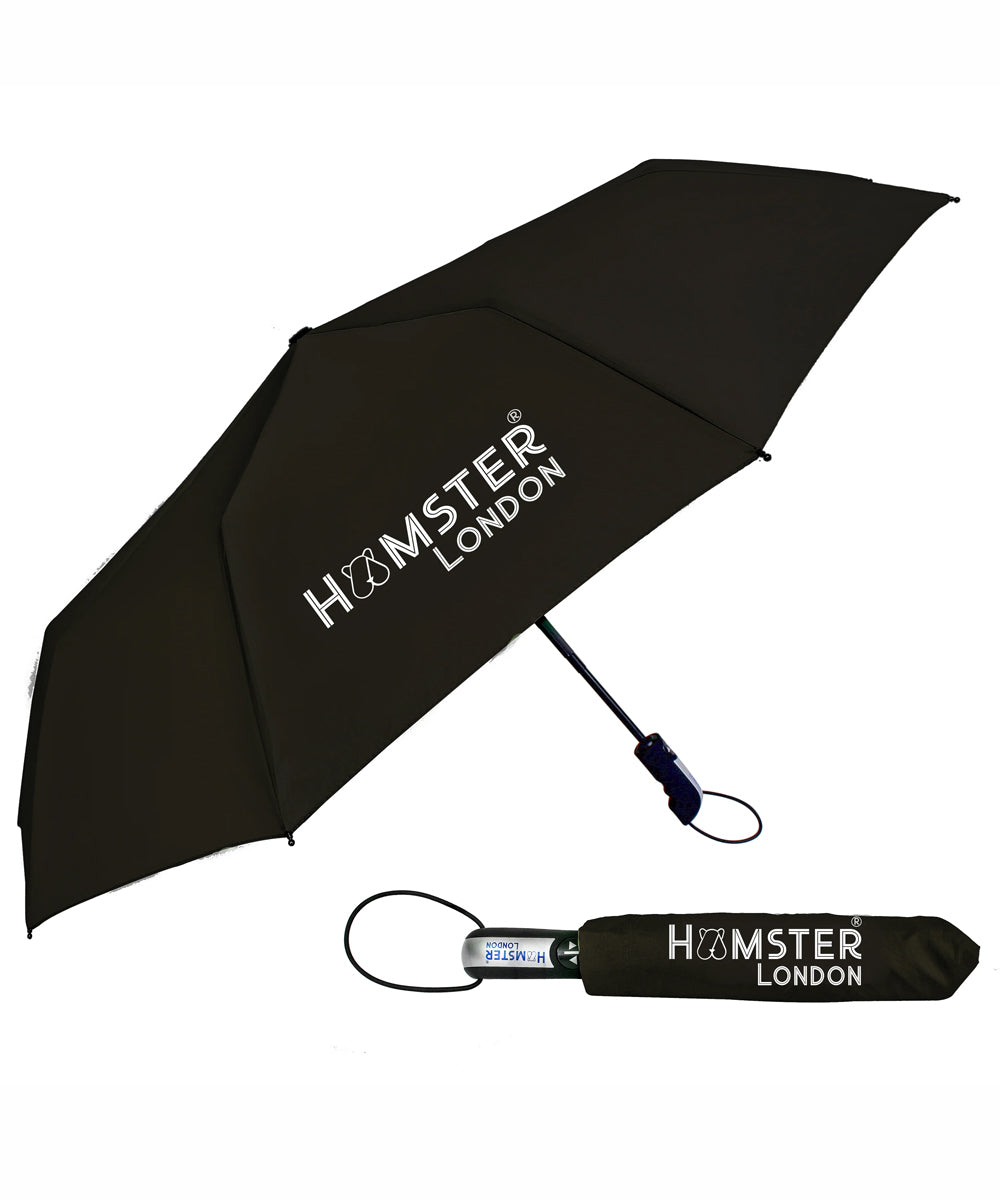 Hamster London Automatic Open & Close Pocket Folding Umbrella (Dark brown)