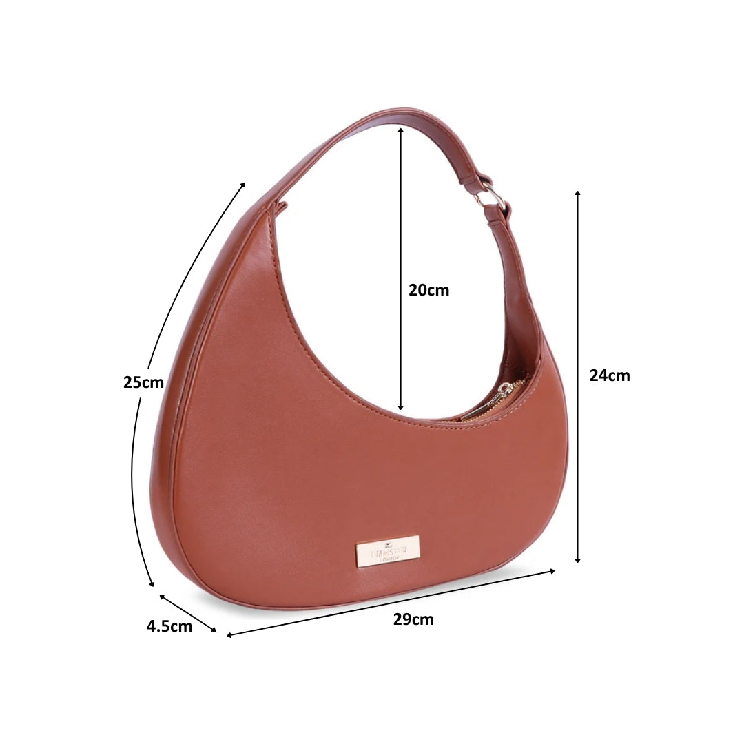 Hamster London Beverley Mia Shoulder Bag Brown