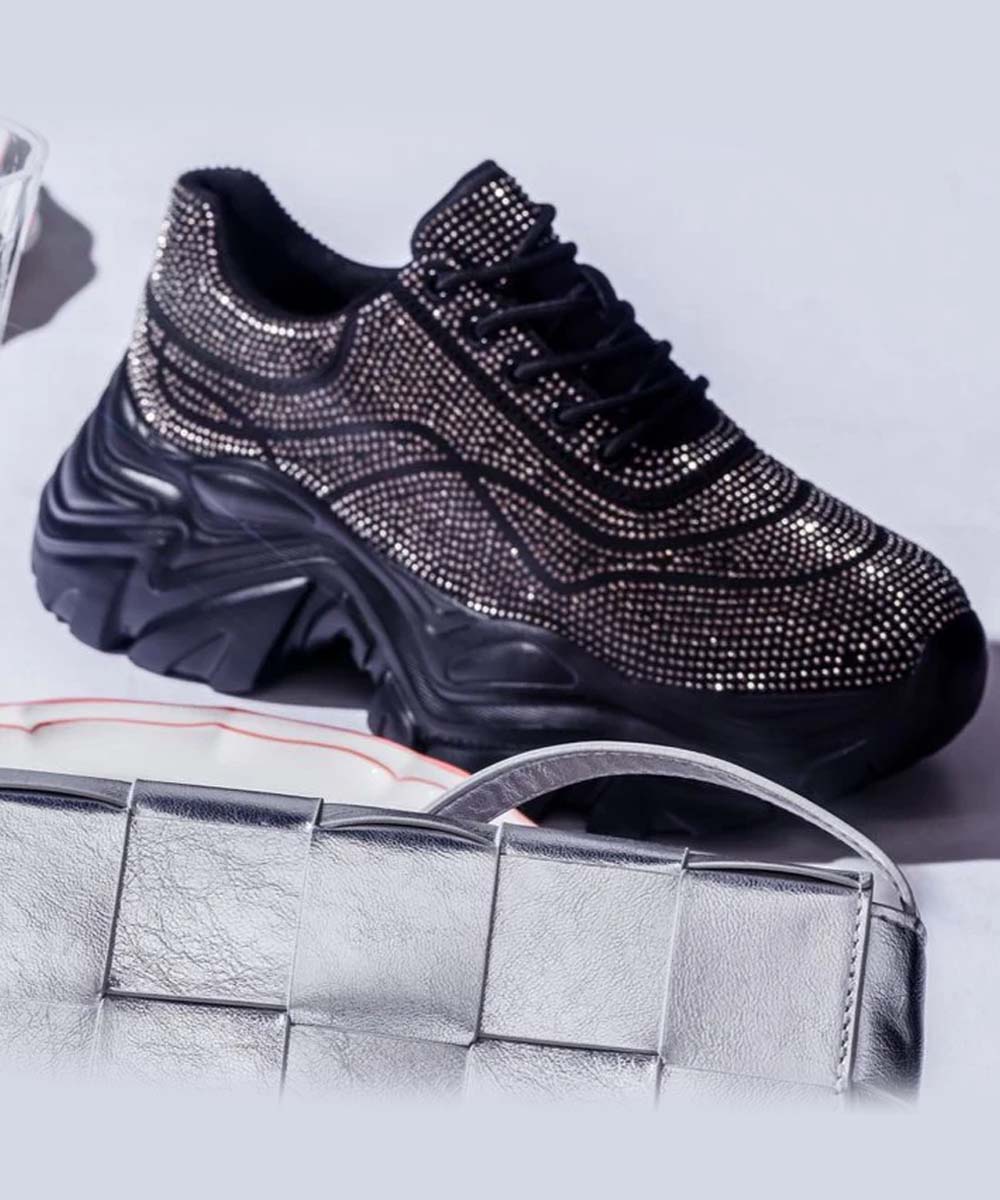 Hamster London Crystal Black Sneakers
