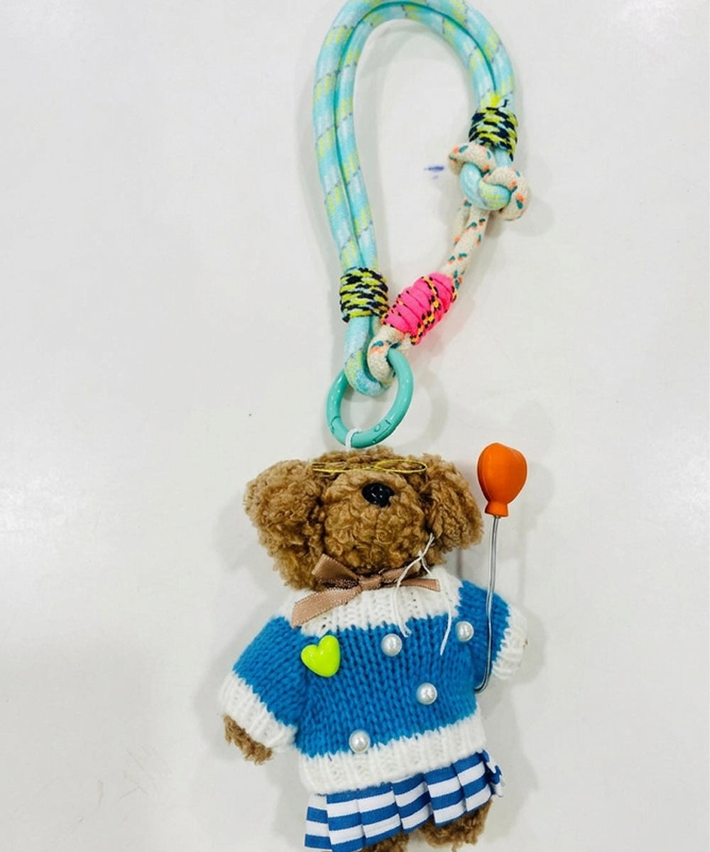 Hamster London Blue Bonnet Traveler Bag Keycharm