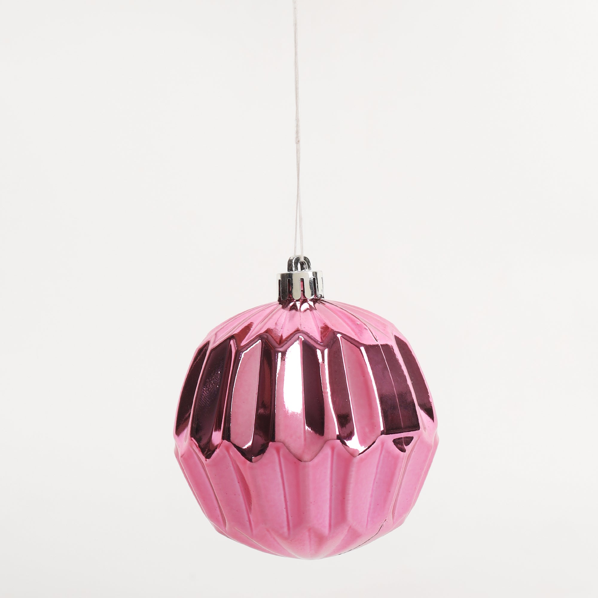 HL Holy 8cm Pink Christmas Ball Set of 6 Pieces