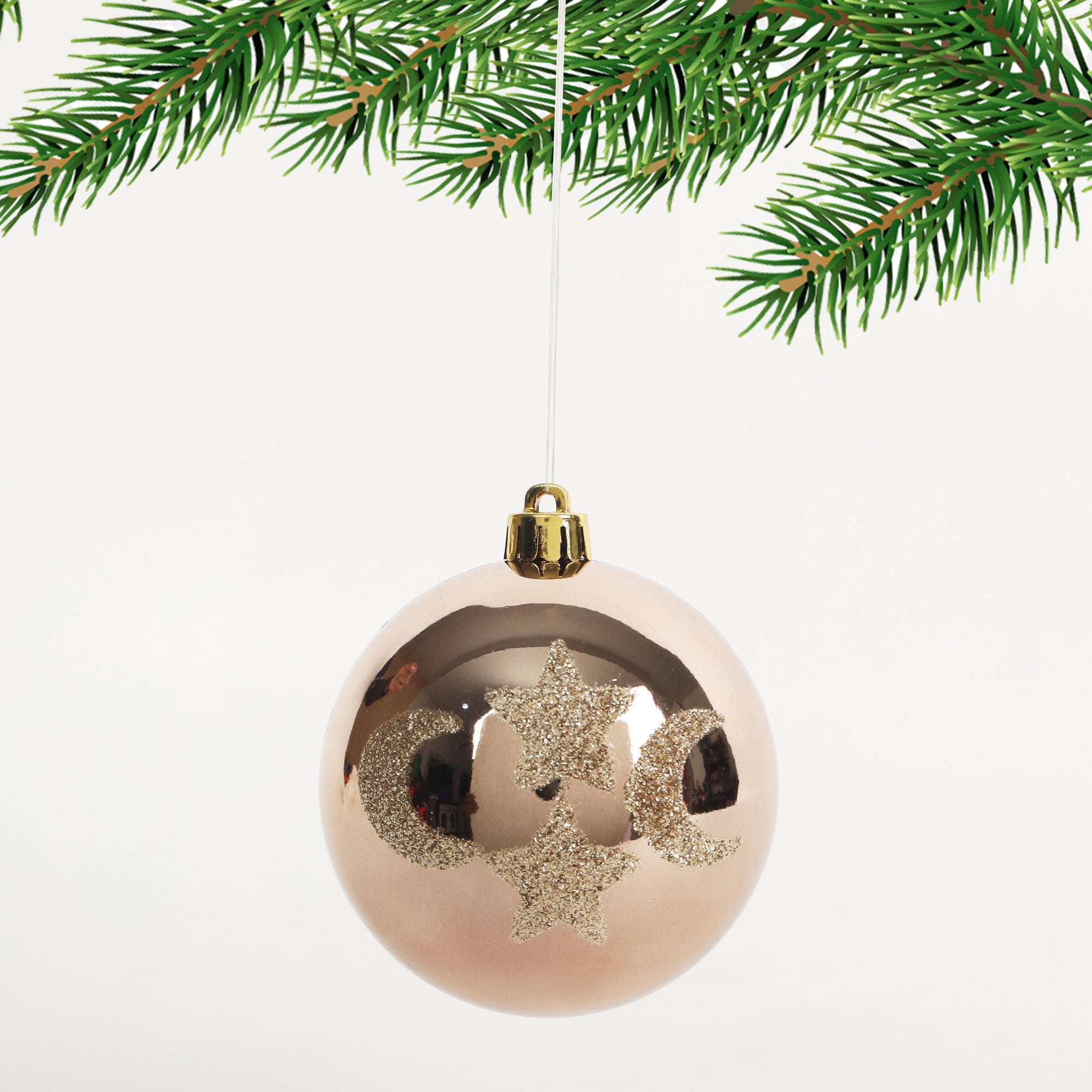 HL Holy 8cm Christmas Ball Set of 6 Pieces