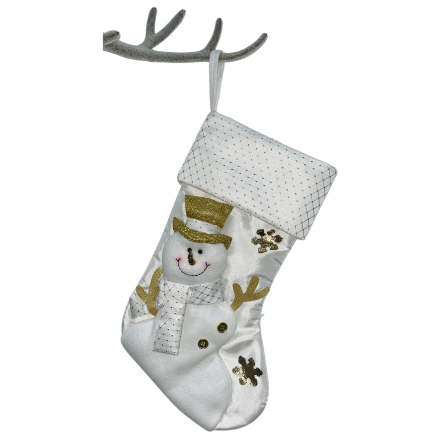 Hamster London Holy Stocking Snowman Gold