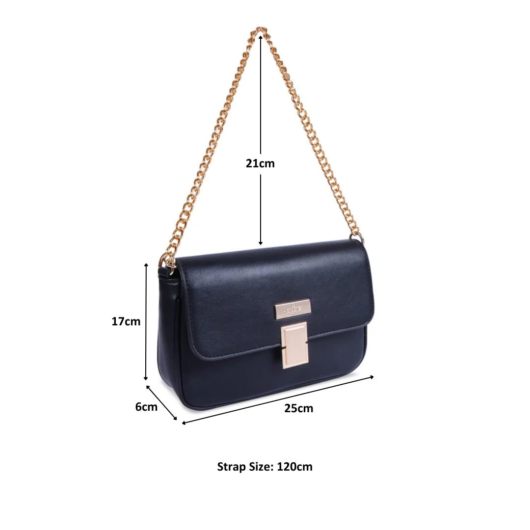 Hamster London Beverley Glow-up Crossbody Bag Black