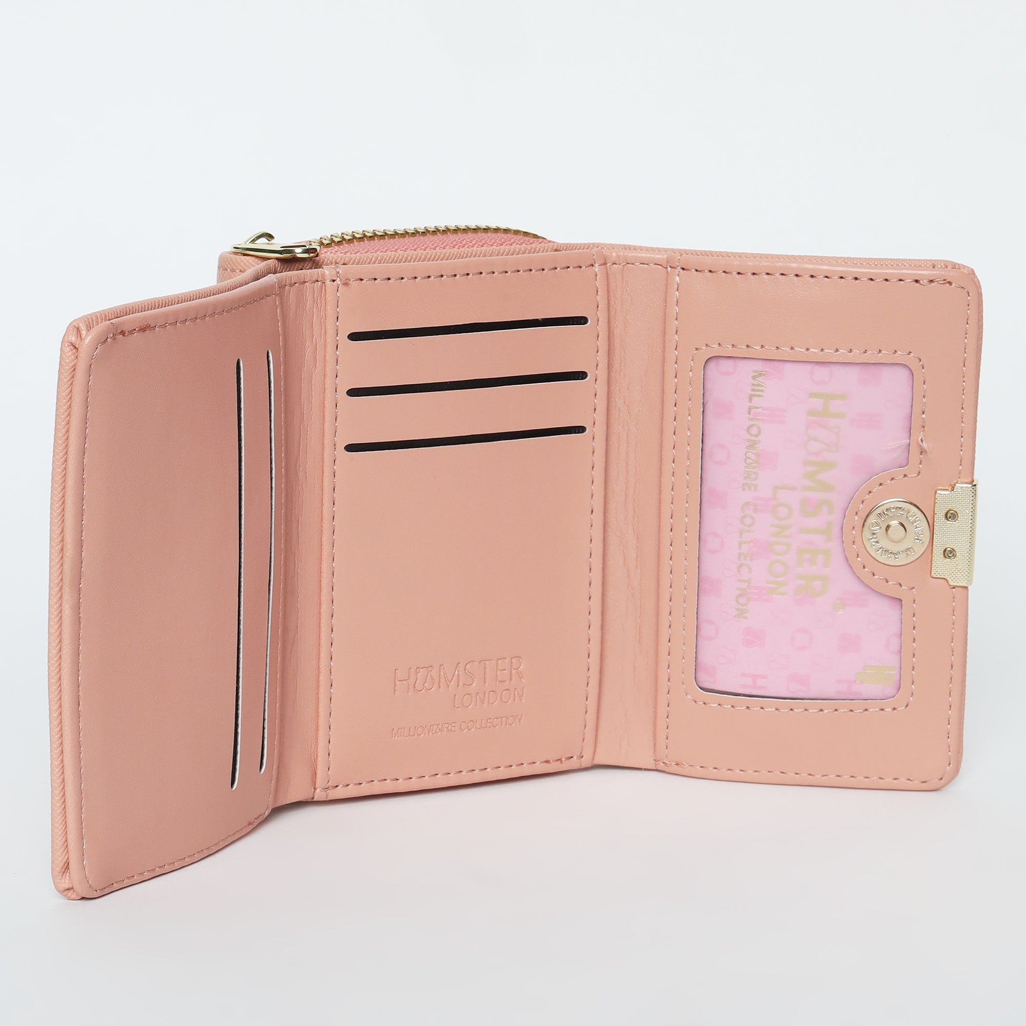 Hamster London Millionaire Victoria Bifold Wallet Camel