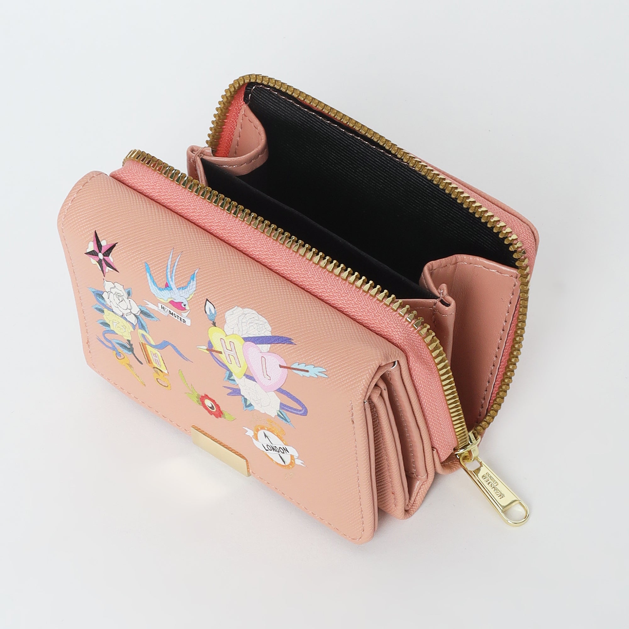Hamster London Millionaire Victoria Bifold Wallet Camel