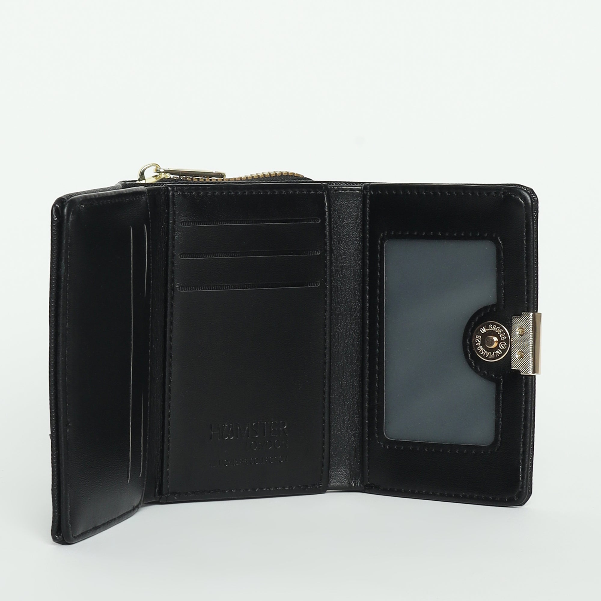 Hamster London Millionaire Victoria Bifold Wallet Black