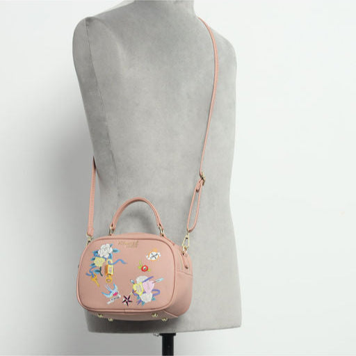 Hamster London  Millionaire Victoria Handbag With Sling Pink