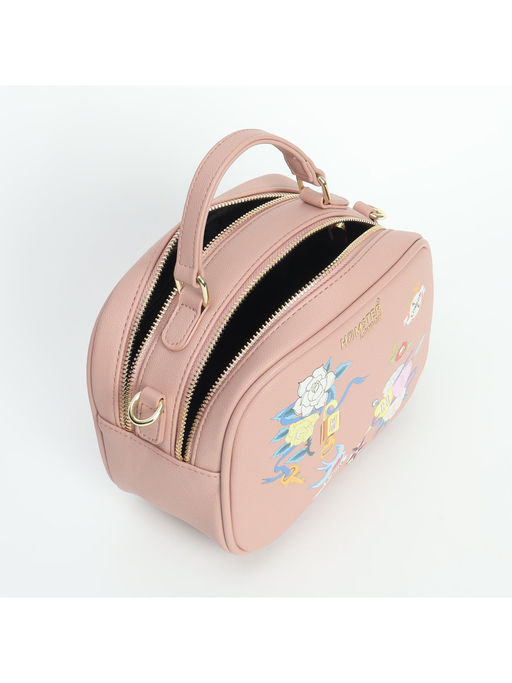 Hamster London Millionaire Victoria Handbag With Sling Pink