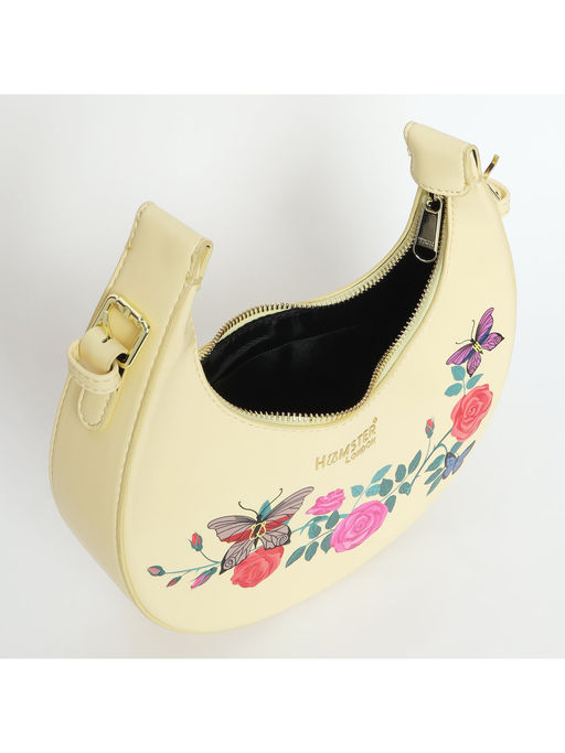 Hamster London Millionaire Oxford Shoulder Bag with long Sling Yellow