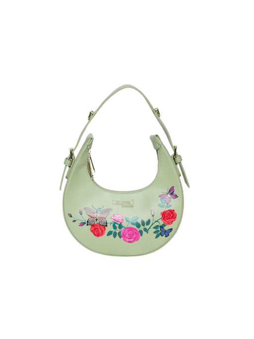 Hamster London Millionaire Oxford Shoulder Bag with long Sling Green