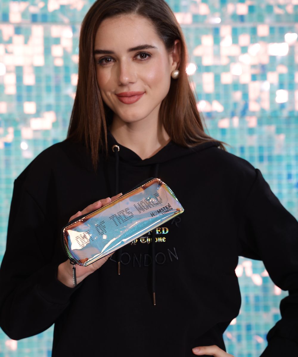 Hamster London Shiny Classic Out Of This World Pouch Black