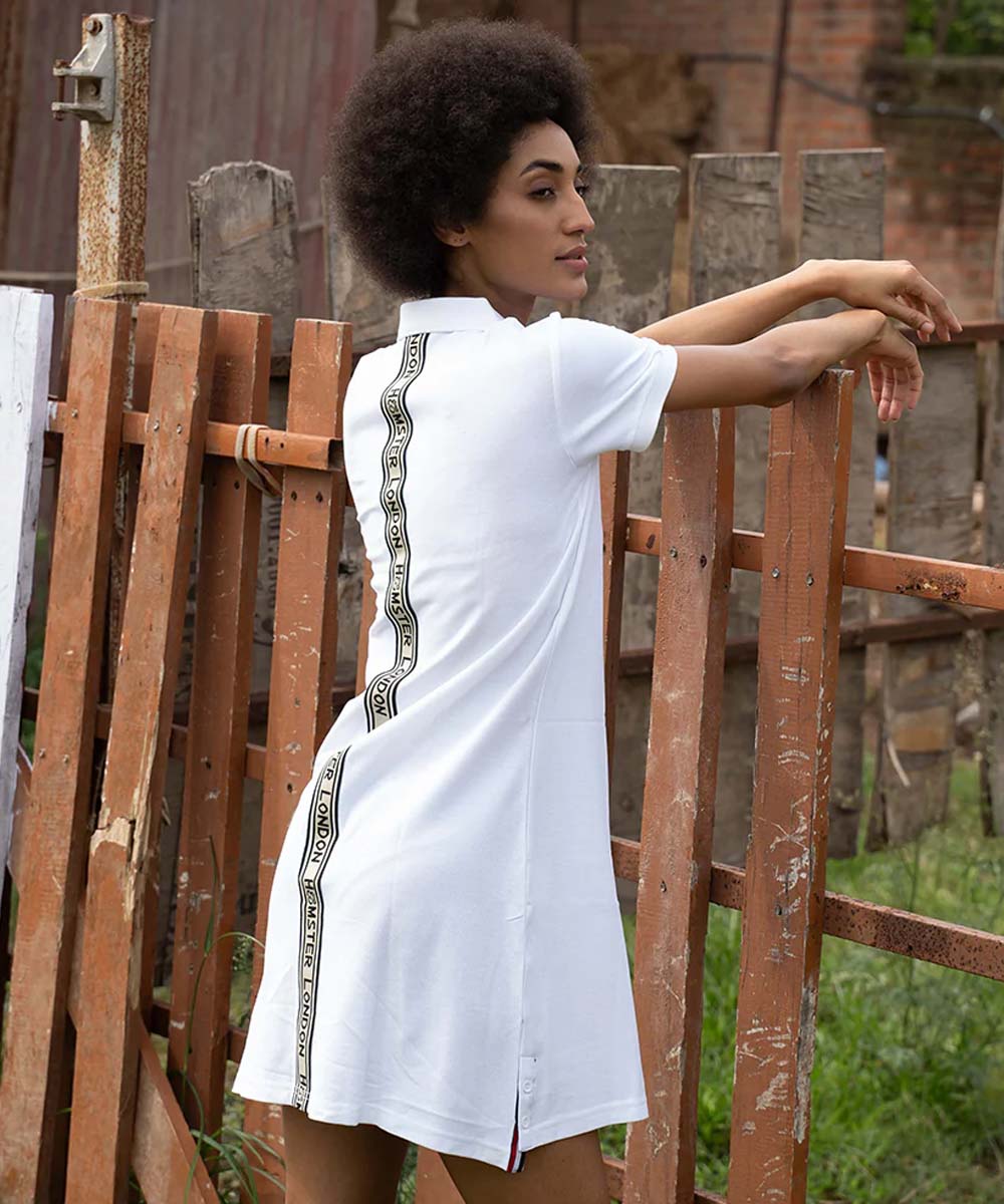 Hamster London Ted H Claira Shirt Dress White