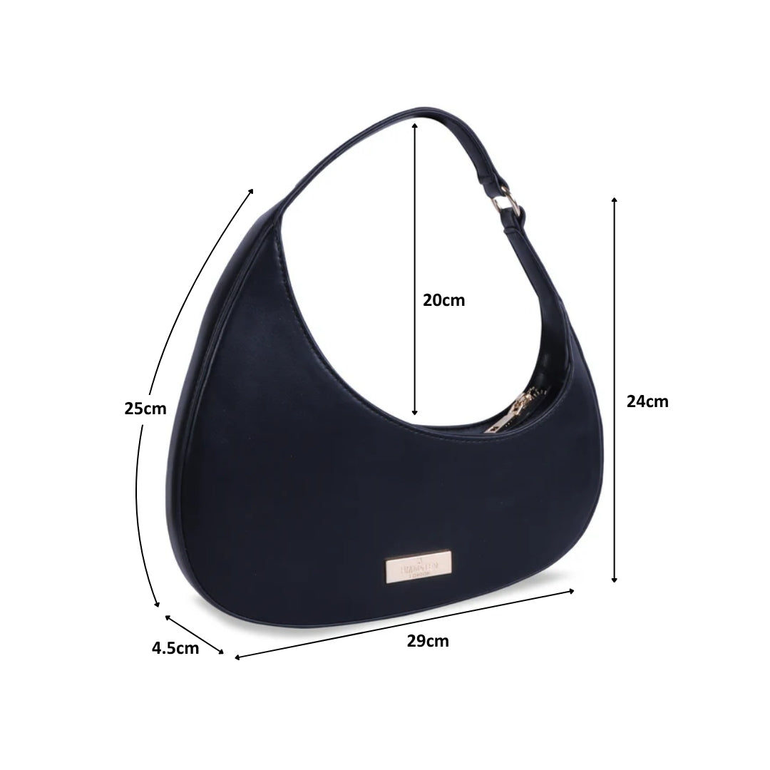 Hamster London Beverley Mia Shoulder Bag Black