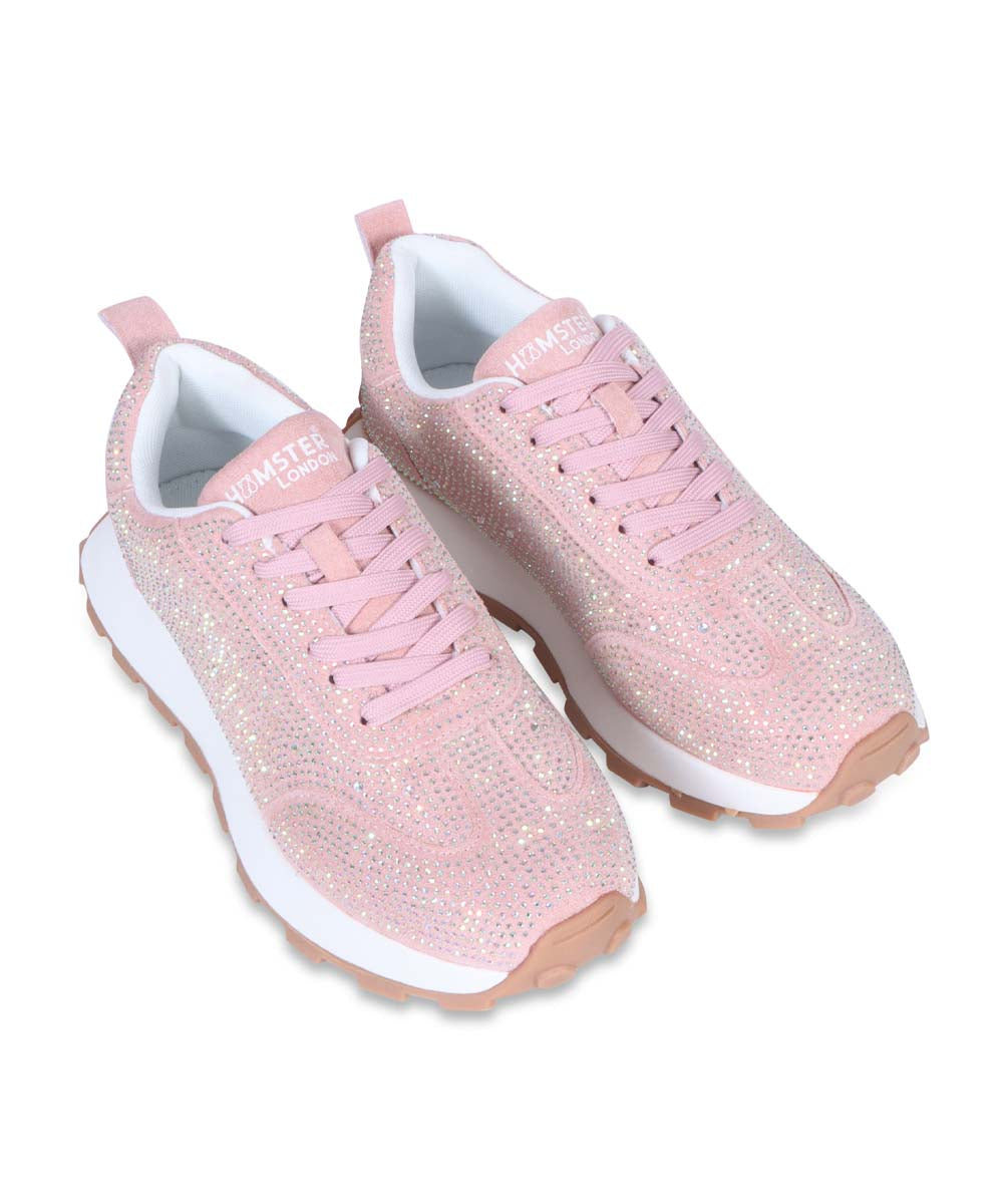 Hamster London Love Stone Pink Sneakers