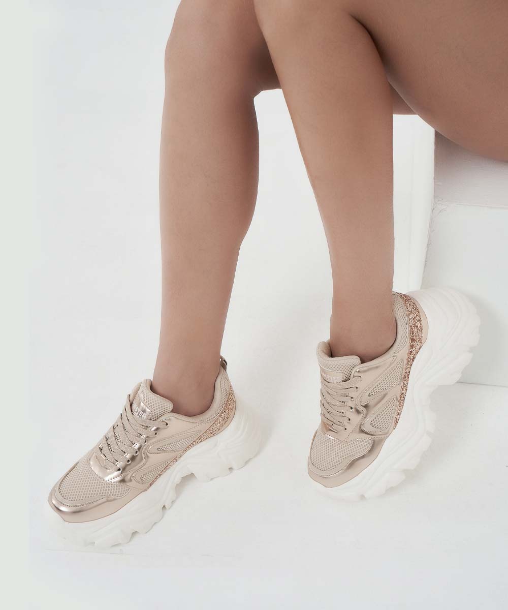 Hamster London Performer Rose Gold Sneakers