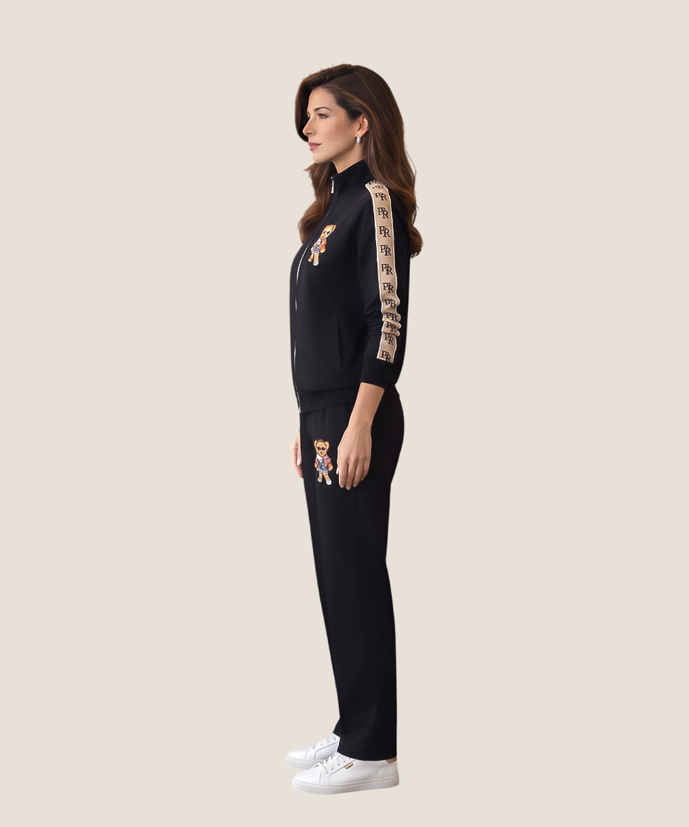 Hamster London Ted H Zipper Jacket & Lower Cord Set Black