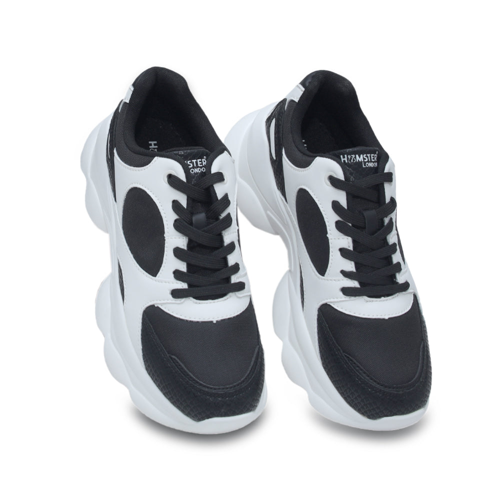 Hamster London Bubble White Black Sneakers