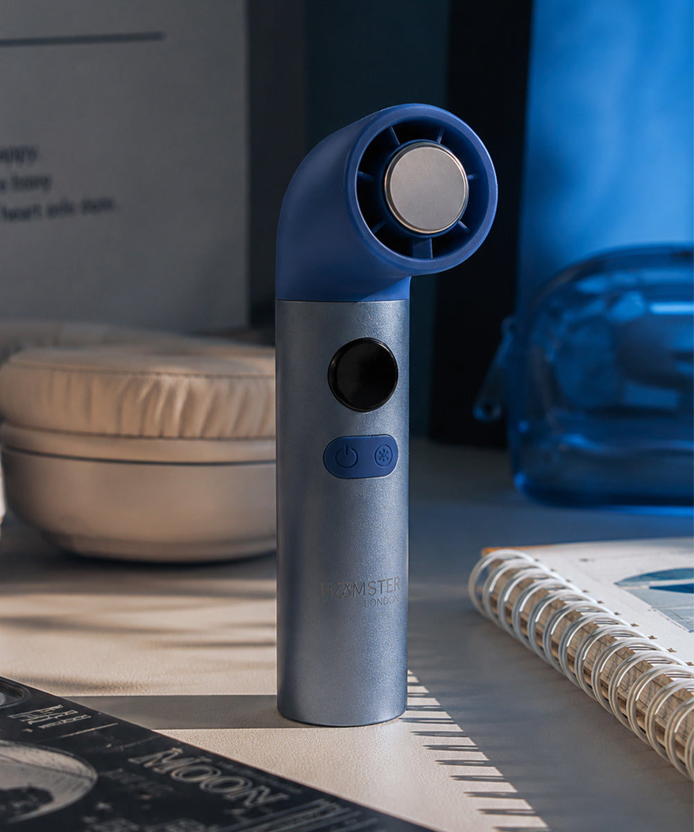 Hamster London Cold Compress Handheld Fan – Blue