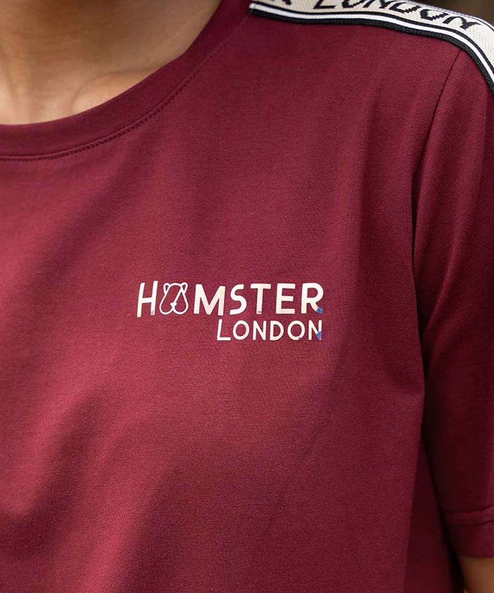 Hamster London Fashionista Tape Maroon Tee