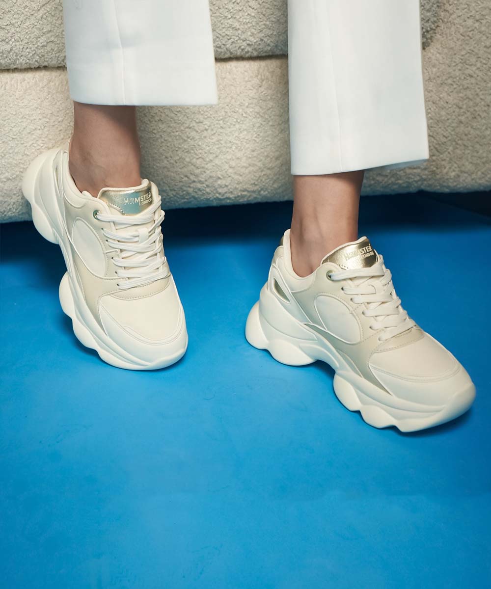 Hamster London Bubble Cream Sneakers