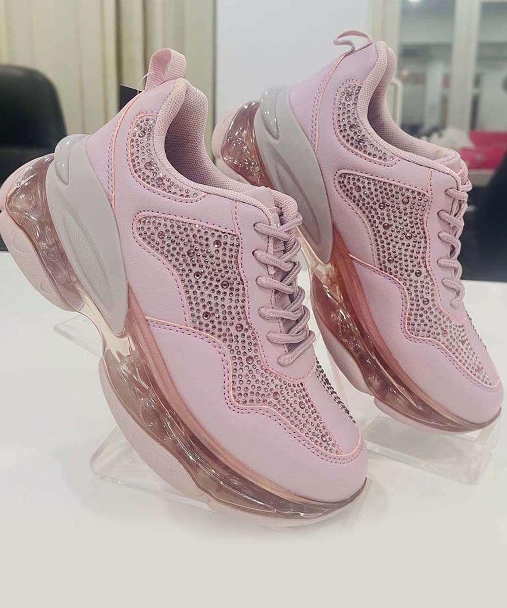 Hamster London Marcella Powder Pink Party Sneakers