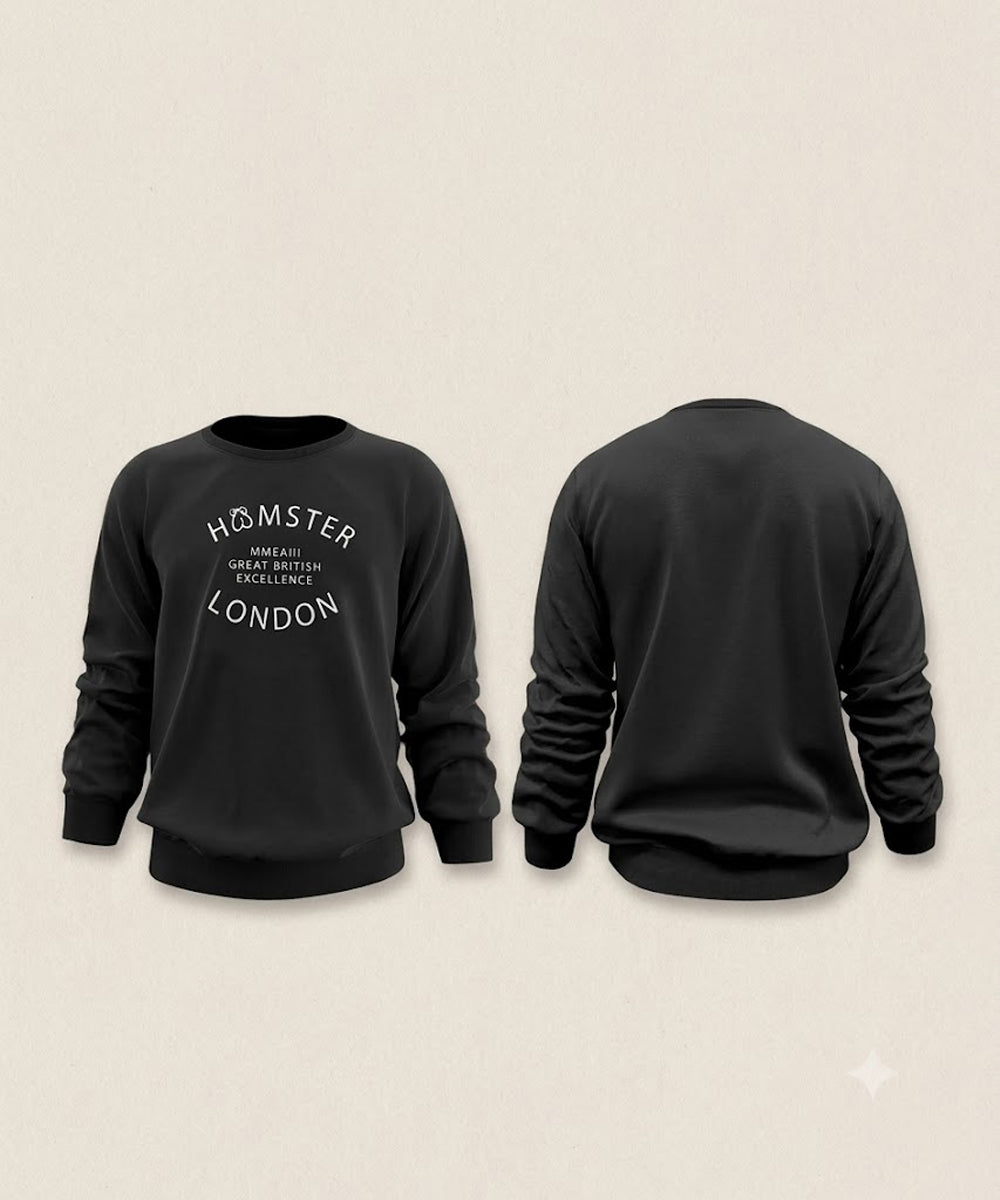 Hamster London Great British Excellence Sweatshirt & Lowers Set Black