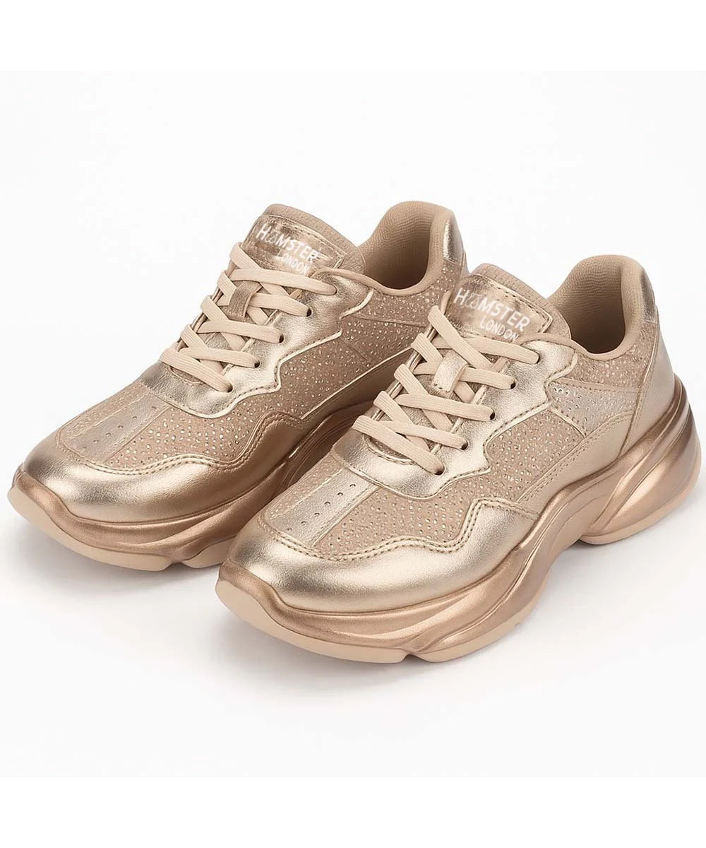 Hamster London Marcella Golden Party Sneakers