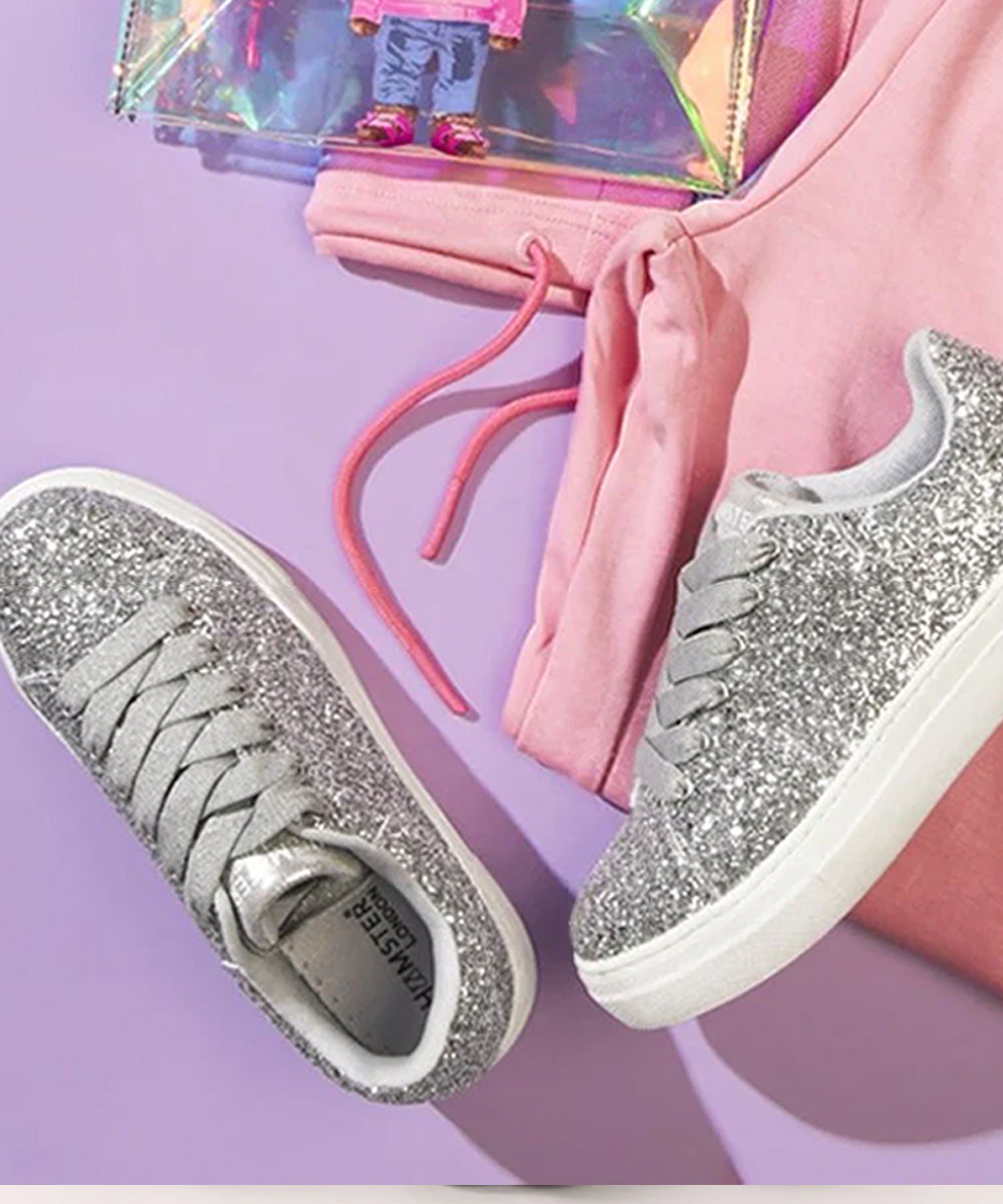Hamster London Mousehole Silver Party Sneakers