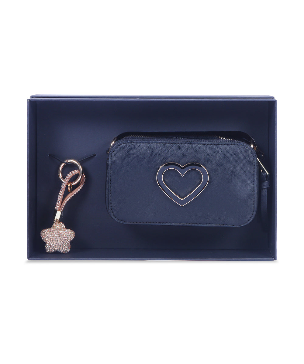 Hamster London Black Twist Sling & Charm Gift Box Set