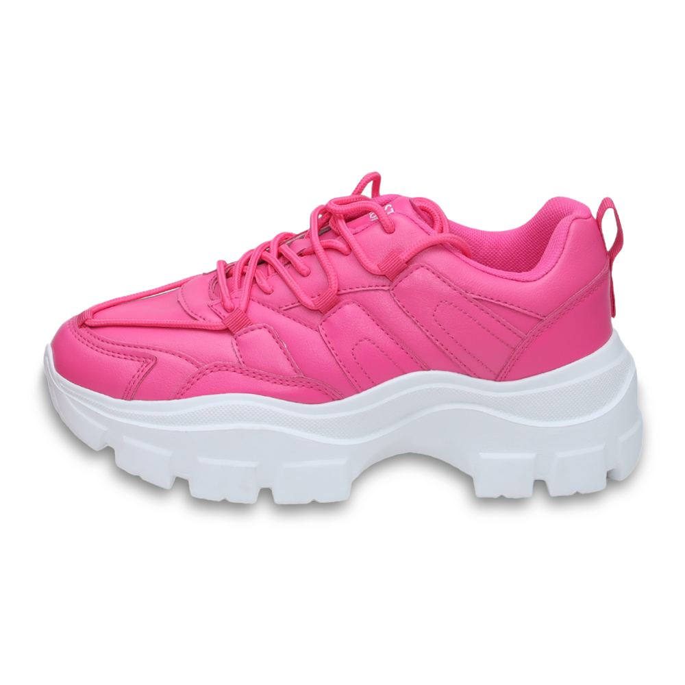 Hamster London Mousehole Hot Pink Party Sneakers