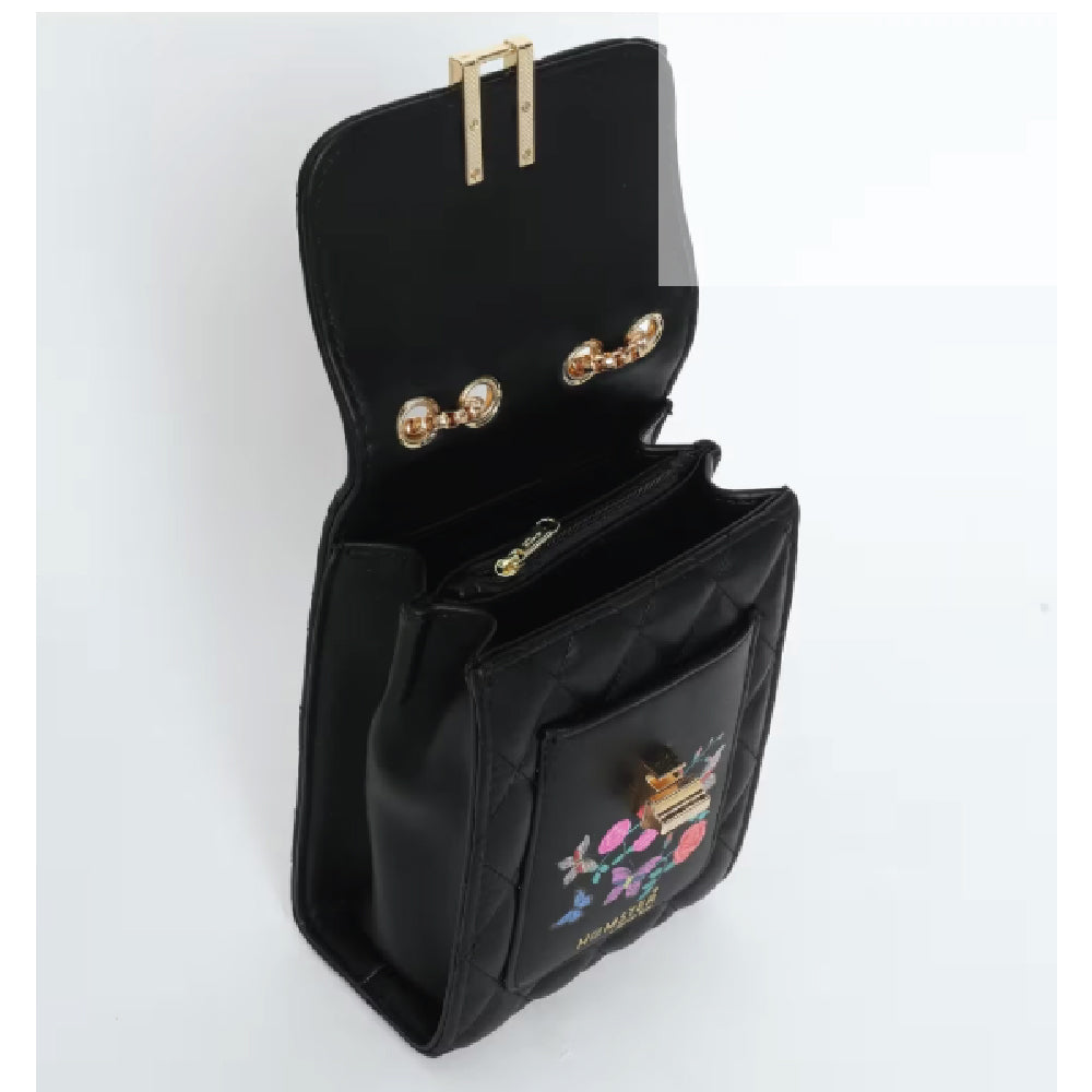 Hamster London Millionaire Oxford Phone Crossbody Bag Black