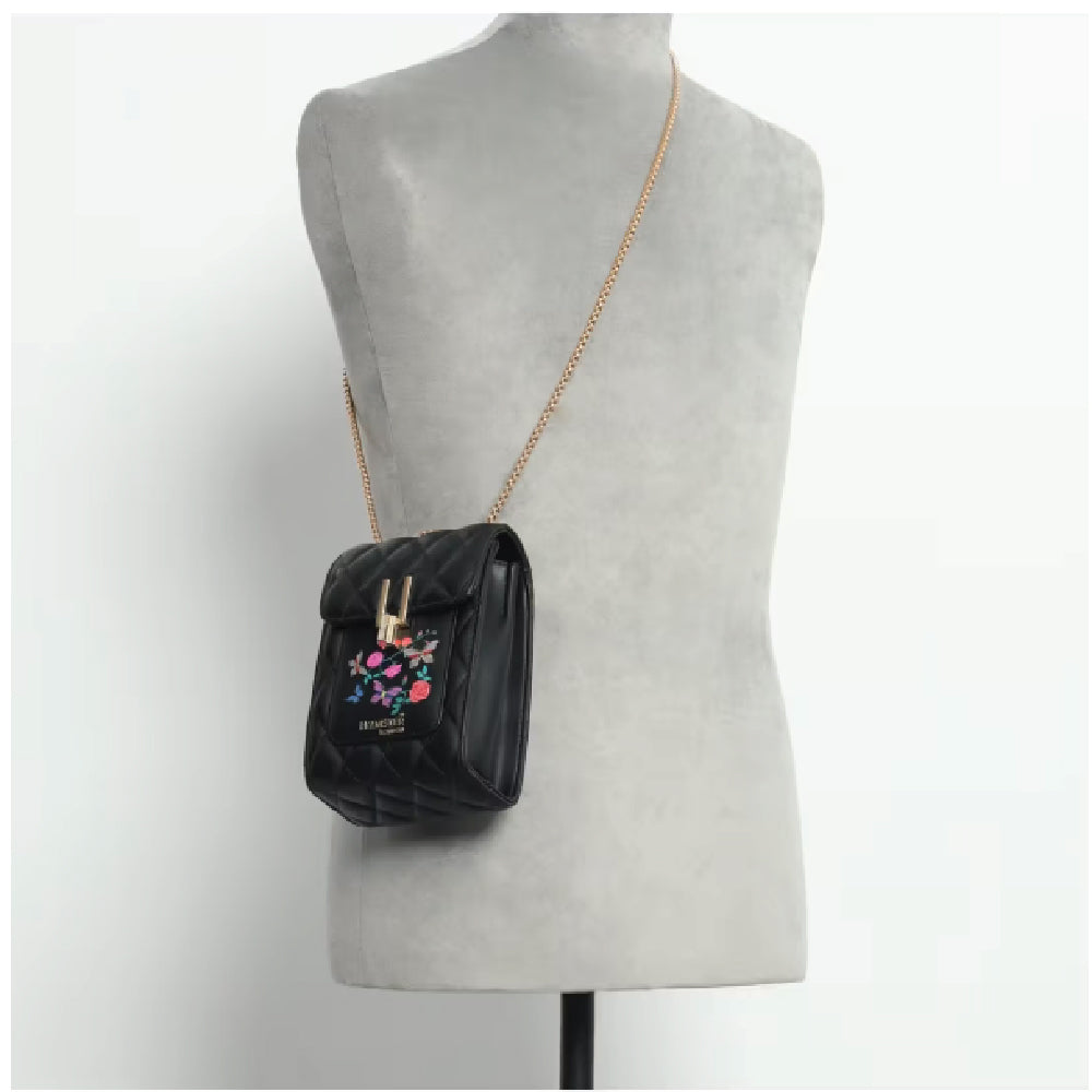 Hamster London Millionaire Oxford Phone Crossbody Bag Black
