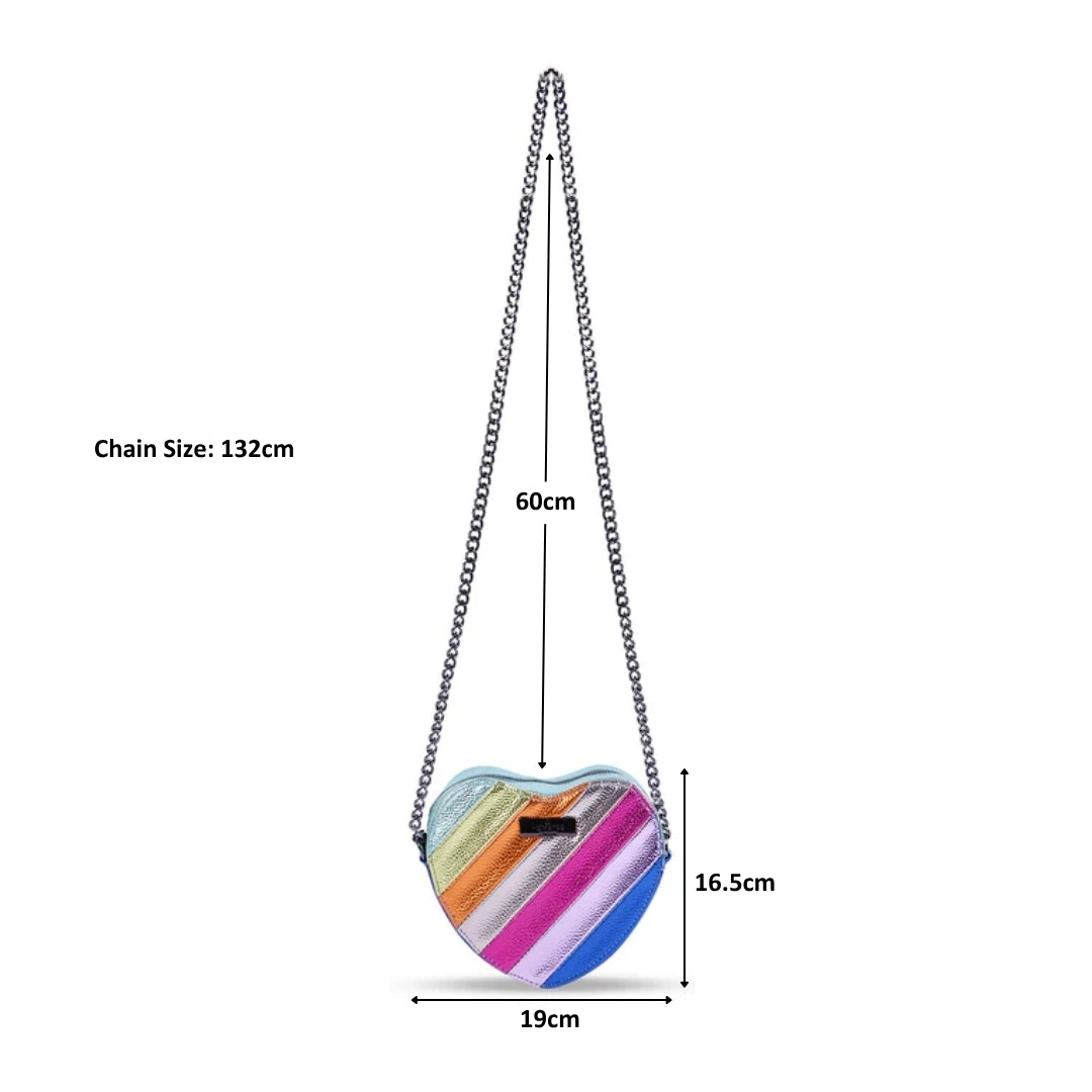 Hamster London Beverley Rainbow Love Crossbody Bag